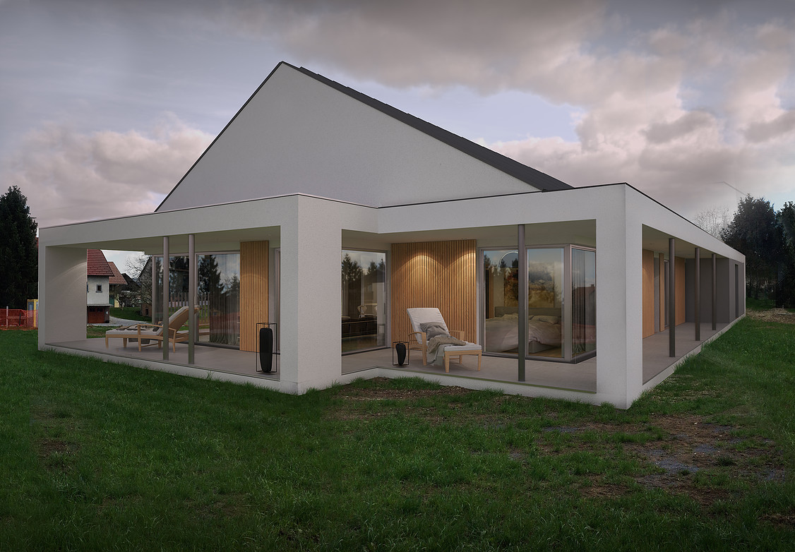 Novogradnja, ptitlicna stanovansjka hisa